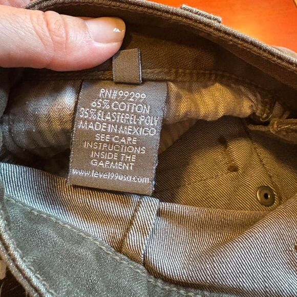 Vintage y2k Women's Brown Flared Mid-Rise Jeans Stretchy 28" Level 99 - Picture 6 of 6